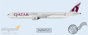 9G: Qatar Airways (2011 c/s) - Boeing 777-300ER [9GQTR20L53]