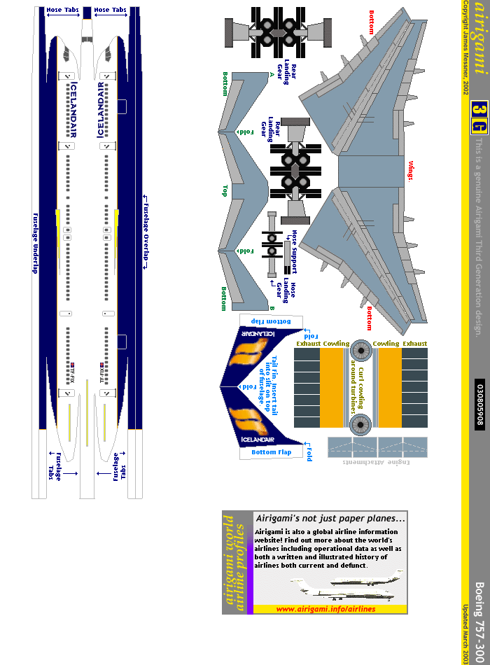 3G: Icelandair (2000 c/s) - Boeing 757-300 [030805908]