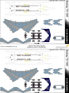 4g: Batavia Air (2005 C S) – Boeing 737-300 And Boeing 737-400 