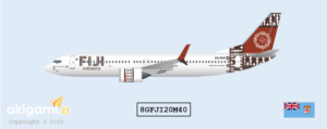 8G: Fiji Airways (2012 c/s) - Boeing 737-MAX8 [8GFJI20M40]