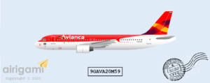 9G: Avianca Colombia (2005 c/s) - Airbus A320-200 [9GAVA20M59]