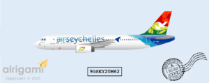 9G: Air Seychelles (2011 c/s) - Airbus A320-200 [9GSEY20M62]