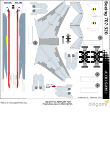 4G: Romavia (1991 c/s) – Boeing 707 [Airigami X by RobertCojan ...