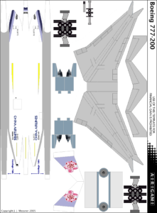 4G: China Airlines Cargo (1992 c/s) – Boeing 777-200 [Airigami X by ...