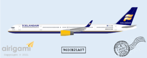 9G: Icelandair (2000 c/s) - Boeing 757-300 [9GICE21A07]