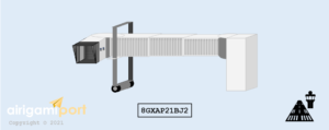 8GA: Generic Airport - Short Jetway (3-Part Telescope - Light Grey/Corrugated) [8GXAP21BJ2]