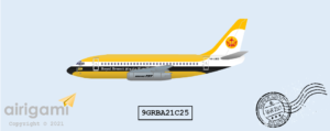 9G: Royal Brunei Airlines (1974 c/s) - Boeing 737-200 [9GRBA21C25]