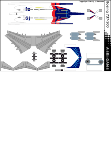 4G: Sriwijaya Air (2019 c/s) – Boeing 737-500 [Airigami X by Richard ...