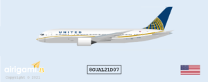 8G: United Airlines (2010 c/s) - Boeing 787-8 [8GUAL21D07]
