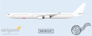 9G: Airbus A340-600 - Template [9GAIB21D27]