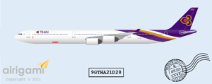 9G: Thai Airways (2005 c/s) - Airbus A340-600 [9GTHA21D28]