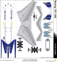 4G: AeroGal (2002 c/s) – Boeing 767-300 [Airigami X by Haryel] | Papier ...