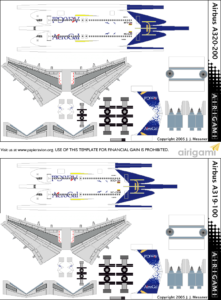 4G: AeroGal (2002 c/s) – Airbus A320-200 [Airigami X by Haryel ...