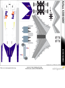 X4G FedEx | Papier Avion by Airigami