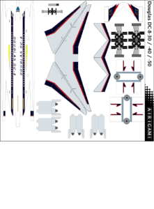 4G: Douglas (1958 c/s) – Douglas DC-8-10 [Airigami X by RobertCojan ...