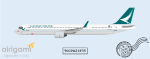 9G: Cathay Pacific (2014 c/s) - Airbus A321-NEO [9GCPA21F35]