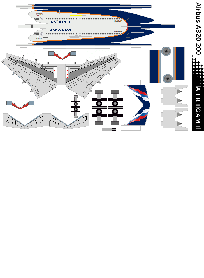 4G: Aeroflot (2020 c/s) - Airbus A320-NEO [Airigami X by RobertCojan]