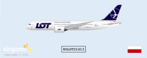 8G: LOT Polish Airlines (2011 c/s) - Boeing 787-8 [8GLOT21D13]