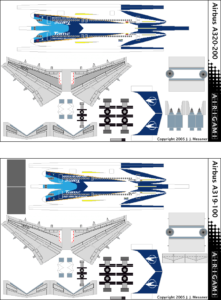 4G: Tame (2003 c/s) – Airbus A319-100 and Airbus A320-200 [Airigami X ...