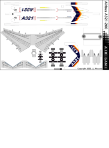 4G: Airbus Industrie (1993 c/s) – Airbus A321-200 [Airigami X by ...