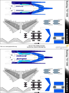 4G: Aeroregional (2019 c/s) – Boeing 737-500 [Airigami X by Haryel ...