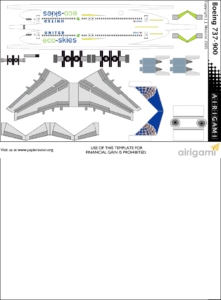 4G: United Airlines (2014 c/s) – Boeing 737-900 [Airigami X by polish ...