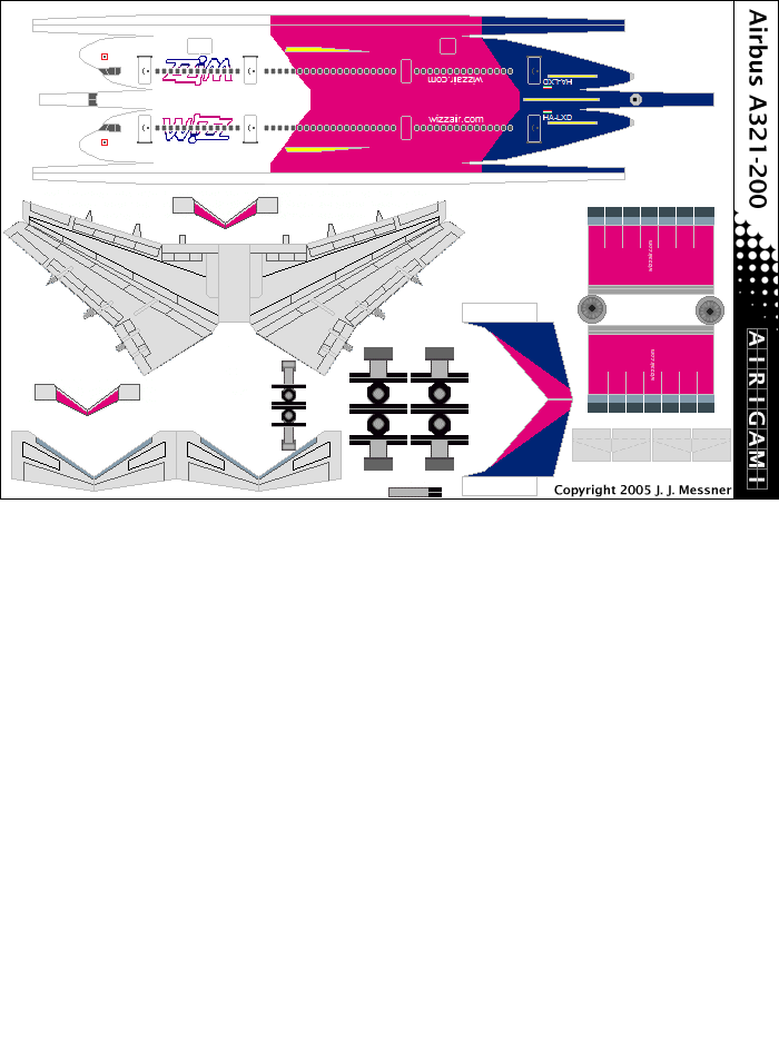 4G: Wizz Air (2016 c/s) - Airbus A321-200 [Airigami X by RobertCojan]