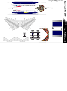 4G: British Airways (1990 c/s) – Boeing 737-200 [Airigami X by ...