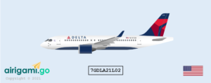 7G: Delta Air Lines (2007 c/s) - Airbus A220-100 [7GDLA21L02]