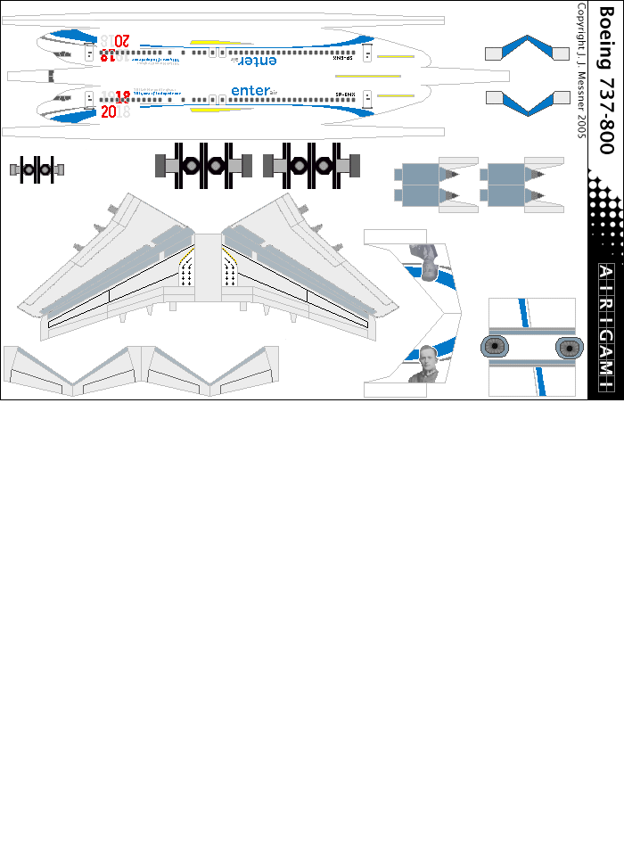 4G: Enter Air (2009 c/s) - Boeing 737-800 [Airigami X by Herbatopolis]