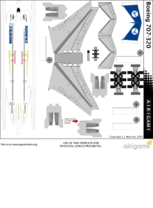 4G: Birgenair (1991 c/s) – Boeing 707 [Airigami X by RobertCojan ...