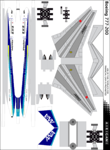 4G: All Nippon Airways (1983 c/s) – Boeing 777-200 [Airigami X by Air ...