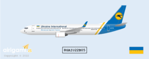 8G: Ukraine International Airlines (2000 c/s) - Boeing 737-800 [8GAIU22B05]