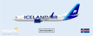 8G: Icelandair (2022 c/s) - Boeing 737-MAX8 [8GICE22B01]