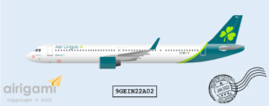 9G: Aer Lingus (2019 c/s) - Airbus A321-NEO [9GEIN22A02]