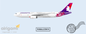 9G: Hawaiian Air (2017 c/s) - Airbus A330-200 [9GHAL22B06]