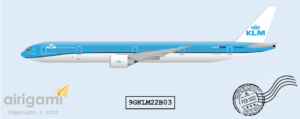 9G: KLM Royal Dutch Airlines (2014 c/s) - Boeing 777-300ER [9GKLM22B03]