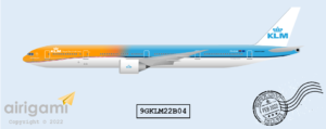 9G: KLM Royal Dutch Airlines (2014 c/s) - Boeing 777-300ER [9GKLM22B04]