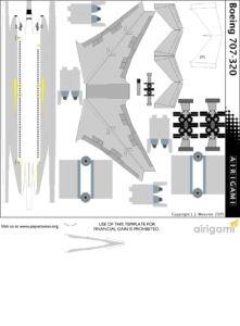 4G: Israeli Air Force – Boeing 707-320 [Airigami X by Gabriel Souza ...