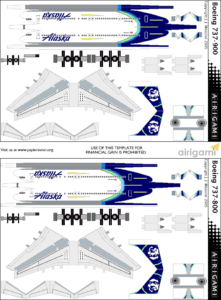 4G: Alaska Airlines (2016 c/s) – Boeing 737-800 and Boeing 737-900 ...