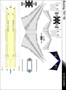 4G: Saudia (2016 c/s) – Boeing 787-10 [Airigami X by Gabriel Souza ...