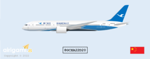 8G: Xiamen Air (2013 c/s) - Boeing 787-9 [8GCXA22D20]