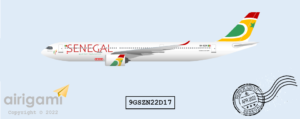 9G: Air Senegal (2018 c/s) - Airbus A330-900NEO [9GSZN22D17]