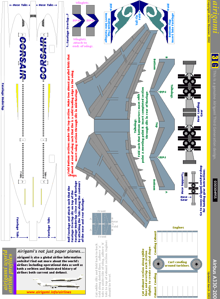 3G: Corsair (1990 c/s) - Airbus A330-200 [0303049SS]
