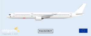 8G: Airbus A350-1000 Template [8GAIB22E25]