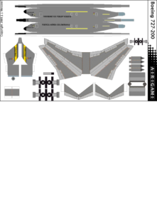 4G: Fuerza Aérea Colombiana – Boeing 727-200 [Airigami X by Gabrielle ...