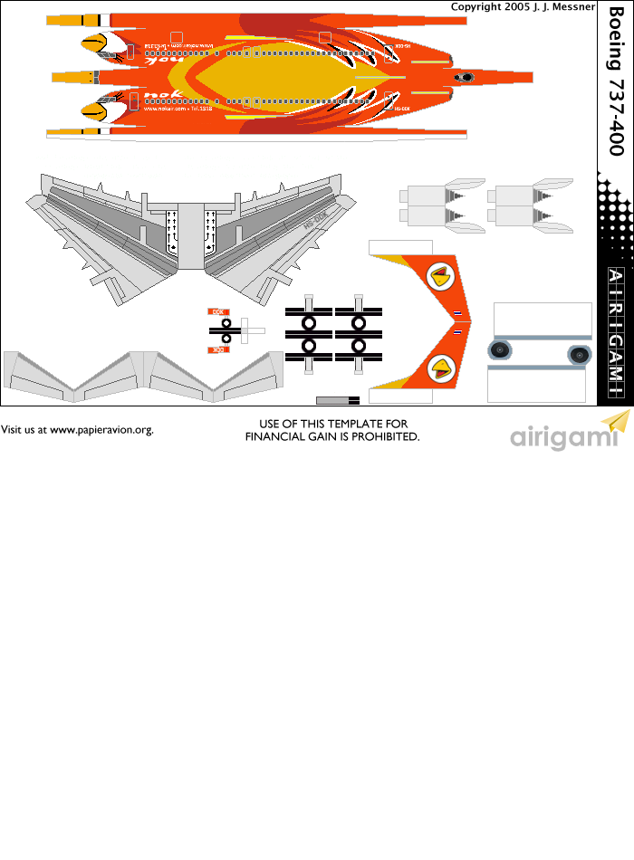 4G: Nok Air (2007 c/s) - Boeing 737-400 [Airigami X by Oan_2547TH]