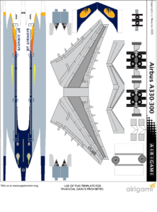 4G: Jet Airways (2010 c/s) – Airbus A330-300 [Airigami X by RobertCojan ...