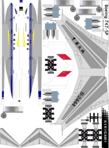 4G: CAAC (1980 c/s) – Boeing 747-SP [Airigami X by RobertCojan ...
