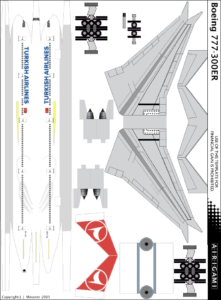 4G: Turkish Airlines (2009 c/s) – Boeing 777-300ER [Airigami X by ...